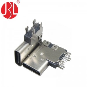 USB-20C-F-14CDH Upright Style USB Type C 14 Position DIP