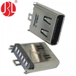 USB-20C-F06-SM20 USB Type C 6 Pin SMT Vertical Through Hole