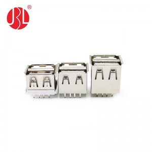 USB-2A-SA10-D Stacked USB 2.0 Type A Receptacle Connector 8pin DIP Vertical