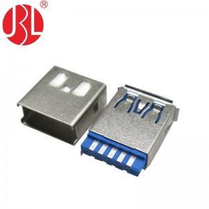 Cable Mounting USB 3.0 Type-A Solder Connector 9 Position With Metal Shell