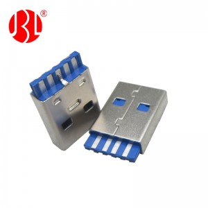 USB 3.0 Type A Plug 9 Position Free Hanging