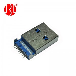 USB 3.0 Type A Plug Surface Mount Right Angle