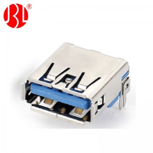 USB 3.0 A Type Receptacle 9 Position SMD Right Angle