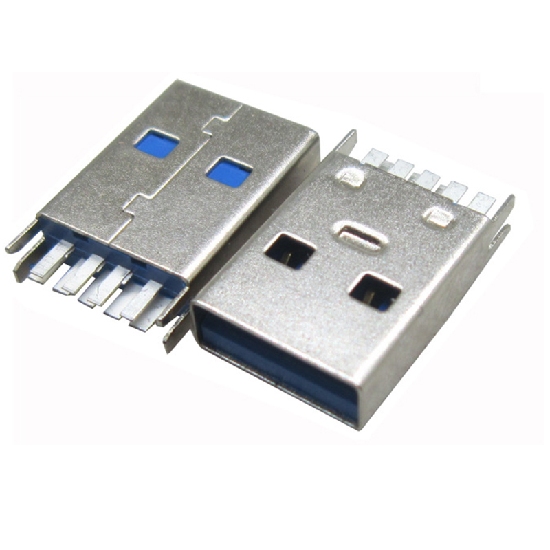 USB3.0AMJ08 USB 3.0 Type A Plug 9Pin Male Connector DIP Vertical