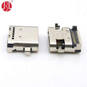 USB-31C-F-04B Mid Mount USB 3.1 Type C Jack 24Pin Right Angle