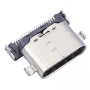 USB-31C-F-08A Mid Mount USB 3.1 Type C Jack SMT Through Hole