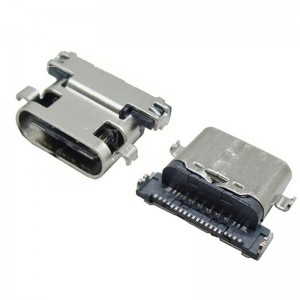 USB-31C-F-08A Mid Mount USB 3.1 Type C Jack SMT Through Hole
