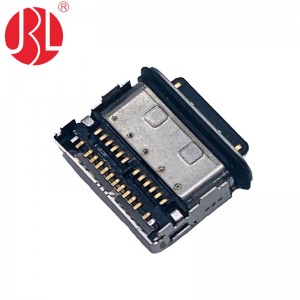 USB-31C-F-45F IPX8 Waterproof USB 3.1 Type C Receptacle Top Mount Surface Mount 24 Pin USB-C