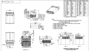 USB-31C-M-J01 Штекер USB 3.1 Type C, 24-контактный, с двухсторонним креплением