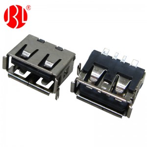 USB Type A USB 2.0 Connector 4Pin SMD Right Angle