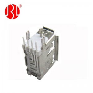 USB-A-CA10-D USB A 2.0 Female Connector Upright DIP Right Angle