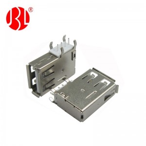 USB-A-CM10-D Upright USB 2.0 Type A THT Right Angle