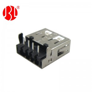 USB Typ A 2.0 Buchse Mittelmontage DIP rechtwinklig