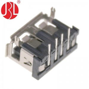 USB-A-RD21-D Розетка USB 2.0 типа A 4-контактная сквозное отверстие под прямым углом DC30V 3A