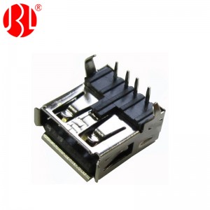 USB-A-RH10-D USB A 2.0 Receptacle 4Pos DIP Right Angle