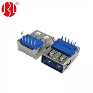 USB-A-RJ00-3.0 USB Type-A 3.0 Receptacle 9Pos DIP Right Angle