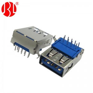 USB-A-RJ00-3.0 USB Type-A 3.0 Receptacle 9Pos DIP Right Angle