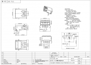 USB-A-RJ10-3.0 USB 3.0 Type A Receptacle 9 Position TH DIP Right Angle