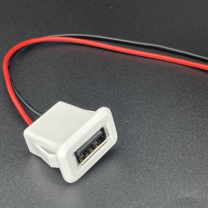 USB-A-SA00-F Snap In Panel Mount USB Type A Jack