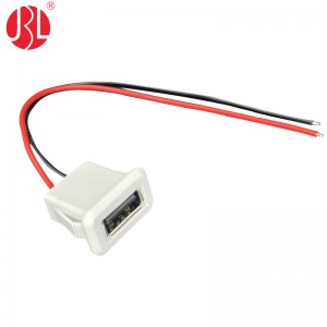 USB-A-SA00-F Snap In Panel Mount USB Type A Jack