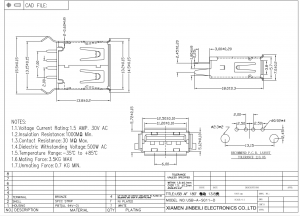 USB-A-SG11-D USB 2.0 Typ A Stecker 4Pin DIP Vertikale USB A Buchse