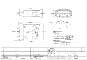 USB-A-SG11-D USB Typ A USB 2.0-Buchse 4-Position DIP