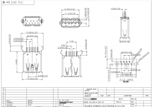USB-A-SI10-3 USB 3.0 A Type Receptacle 9 Position DIP