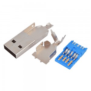 USB-AM-HD03-3.0 USB 3.0 Type A Plug Solder Type Free Hanging