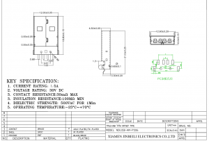 USB-AM-PS06 USB 2.0 Tipo A Plugue SMD Ângulo Reto