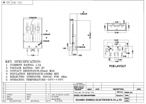 USB-AM-PS06A USB 2.0 A Type Plug SMD Right Angle