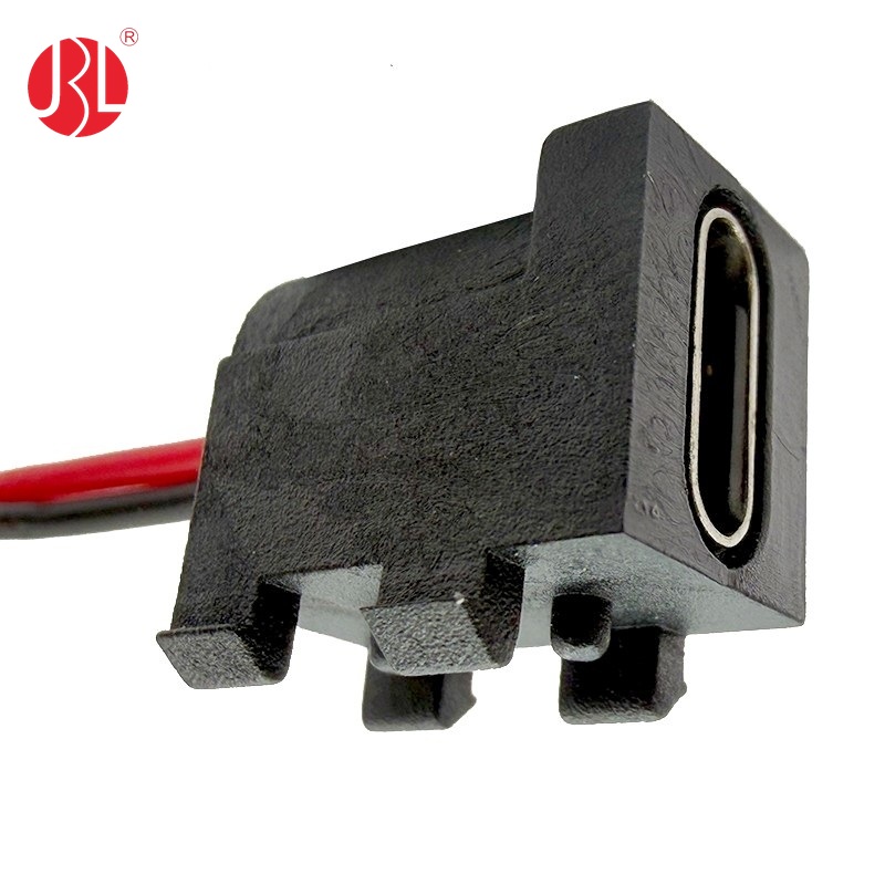 overmolded USB C Jack with Cantilever Snap Joints