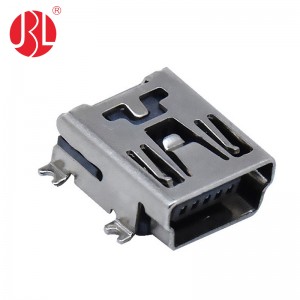 USB-C-RM50E USB Mini B Receptacle Connector 5 Pin SMD Right Angle