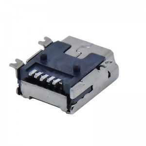 USB-C-RM50E USB Mini B Receptacle Connector 5 Pin SMD Right Angle
