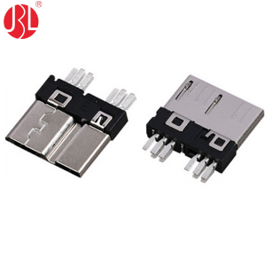 USB-M-5M-010H-3.0 Board Edge Straddle Mount Micro USB 3.0 Plug