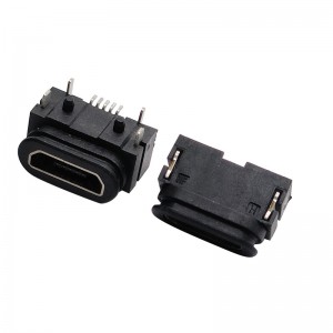 USB-M12-IPX7 Waterproof Micro USB B Jack SMT Right Angle