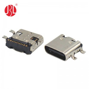 USB-20C-F-01S USB 2.0 Type C Receptacle 16Pin SMD Right Angle