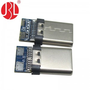 Custom Wire Mount USB Type C Plug 24 Postion with PCB Assembly