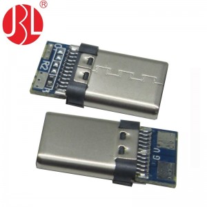 Custom Wire Mount USB Type C Plug 24 Postion with PCB Assembly