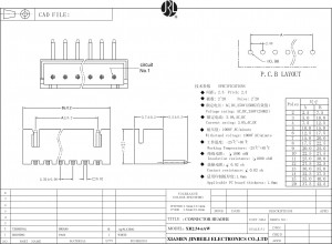 XH 2.54mm Pitch Horizontal 2-20P through hole right angle DIP Wire to board connector header