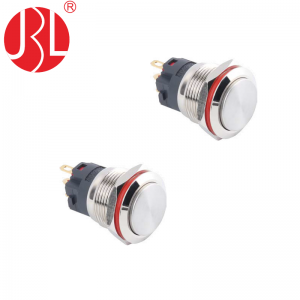 Custom Non Illuminated 19mm Metal Push Button Switch
