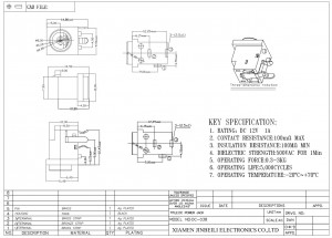 DC-038 1.45mm DC Jack Barrel Connecteur D'alimentation DC30V 2A DIP ADC-039-6