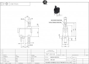 DS-1120 Detektorschalter Durchgangsloch DIP Schnappschalter Endschalter 5V 10mAh