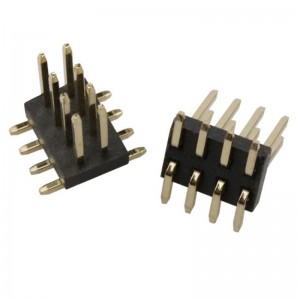 Custom Dual Row Pin Header 1.27mm Pitch Surface Mount Vertical
