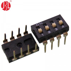 KI-nP 2.54mm Pitch DIP Switch Through Hole