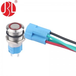 Custom Illuminated Flat Push Button Switch 12mm