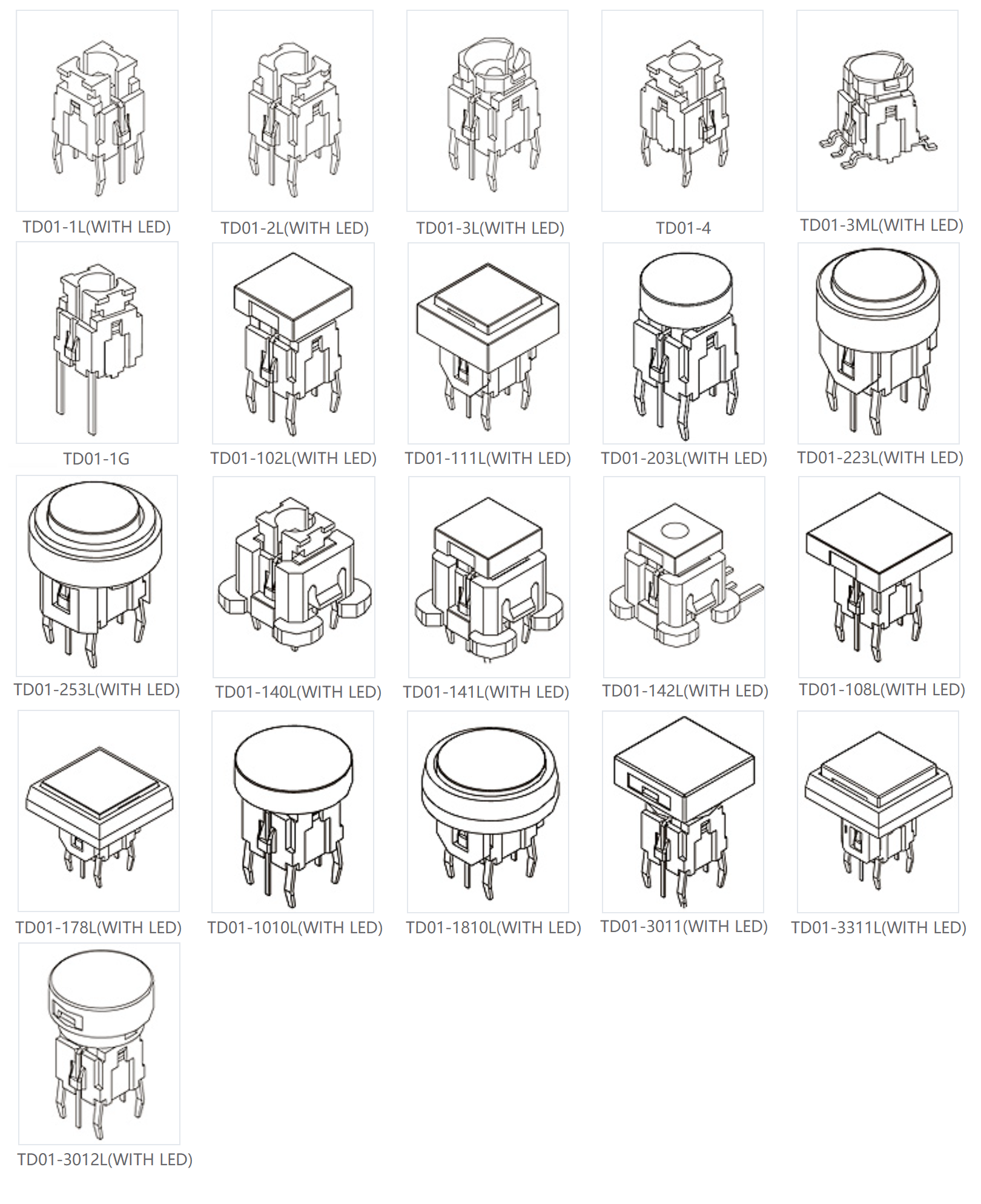 illuminated tact switches