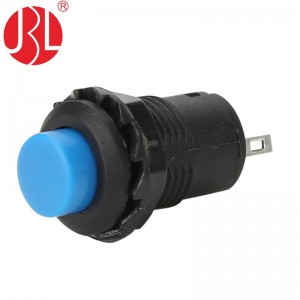 PBS-228L OFF-ON Panel Mount Push Button Switch 12mm 2Pin DIP Solder Lug