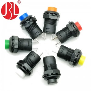 PBS-228L OFF-ON Panel Mount Push Button Switch 12mm 2Pin DIP Solder Lug