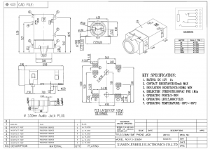 PJ-3160A Audiobuchse 3,5 mm DC12V 1A SMD 6Pin Stereobuchse SJ2-35894D-SMT-TR SJ2-35894B-SMT-TR