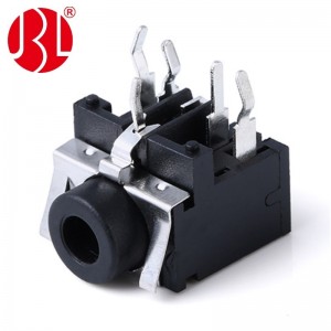 Stereo Jack 3.50mm DIP Right Angle DC12V 1A Phone Jack PJ-317B